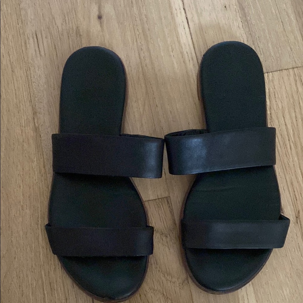 Cole Haan Black Slide Sandals - Picture 2 of 3